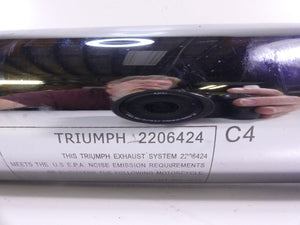 2013 Triumph America EFI OEM Exhaust Muffler Silencer Damper Set - Read T2206424 | Mototech271