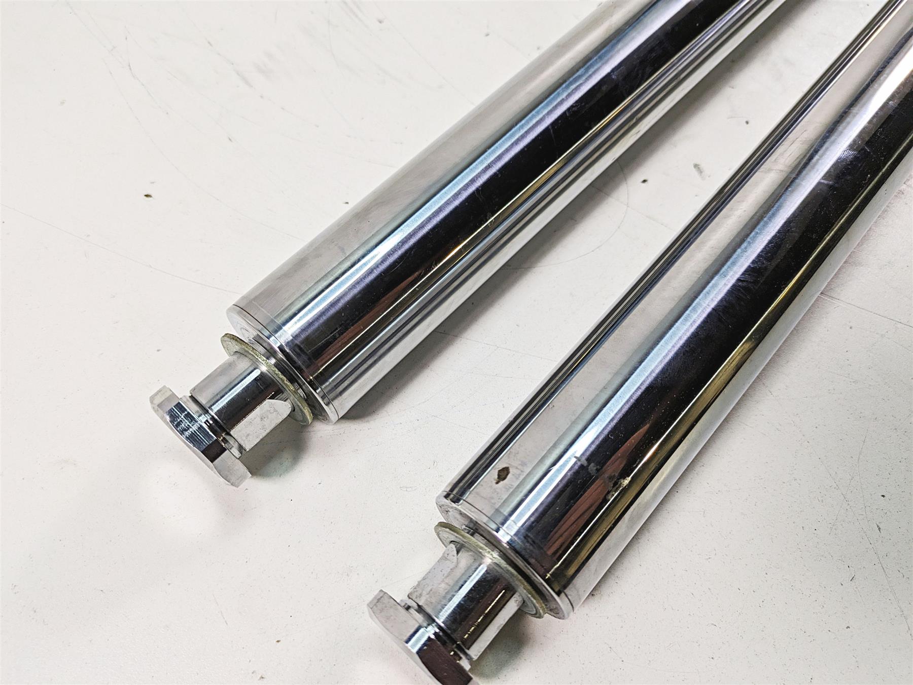 2009 Harley FXCWC Softail Rocker C Chrome Front Fork Leg Set - Read 46950-08 {{ shop.shopifyCountryName }} - Mototech271