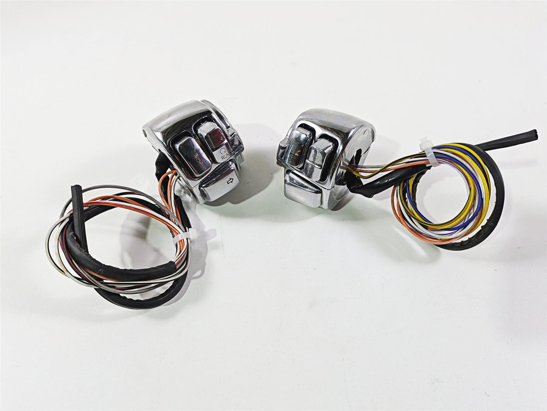 2004 Big Dog Chopper Chrome Harley Left Right Hand Light Kill STart Control Switch Set