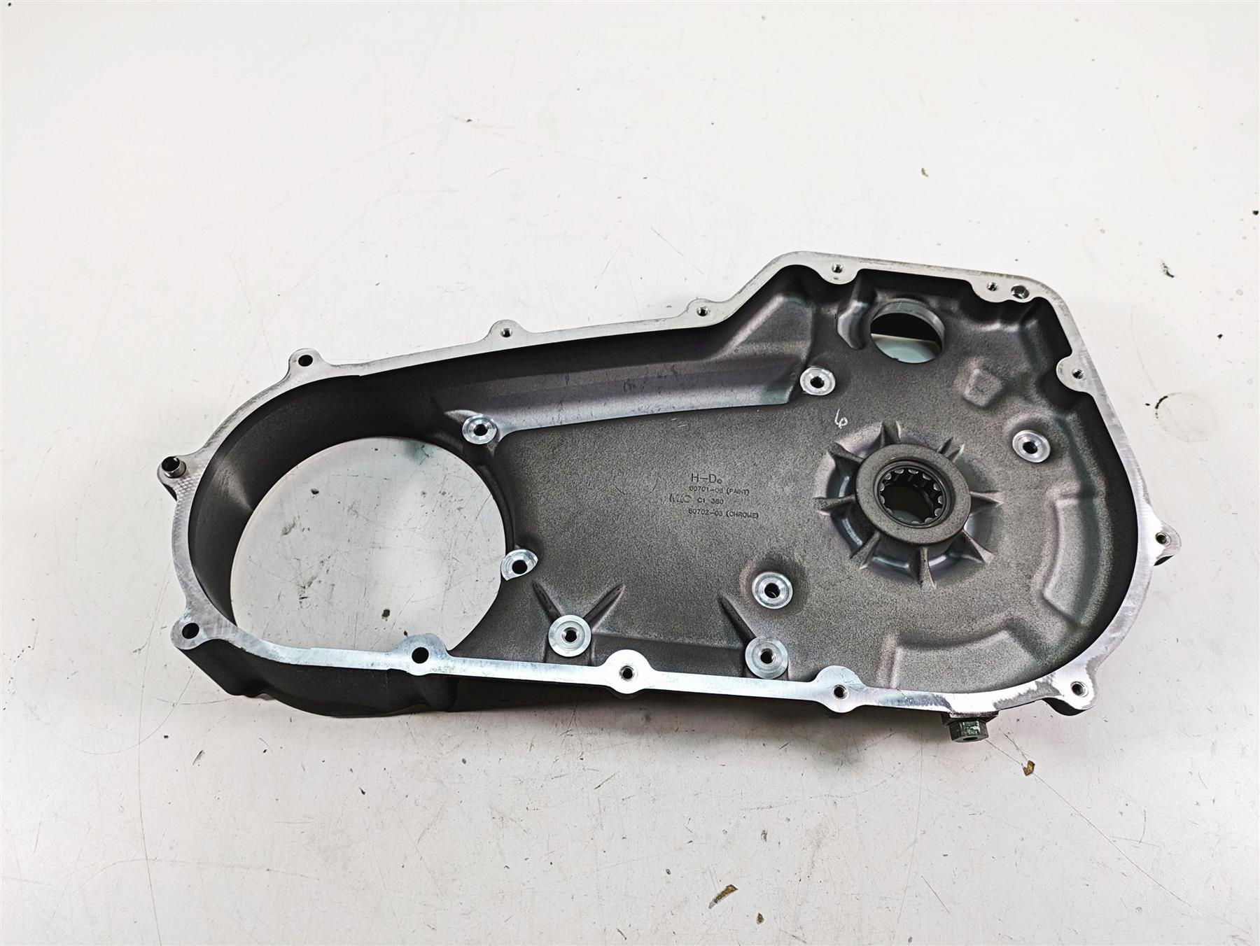 2009 Harley FXCWC Softail Rocker C Inner Primary Drive Clutch Cover 60701-08 {{ shop.shopifyCountryName }} - Mototech271