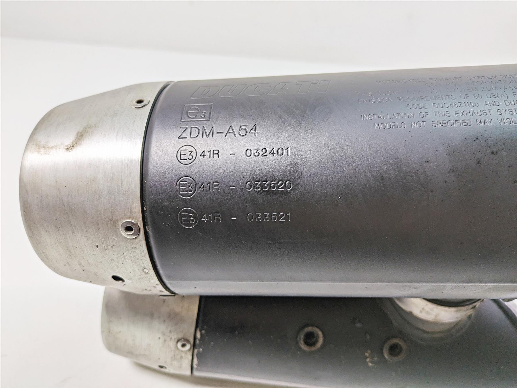 2011 Ducati Hypermotard 1100 Evo SP Stock Exhaust Muffler Pipe 57411052A {{ shop.shopifyCountryName }} - Mototech271