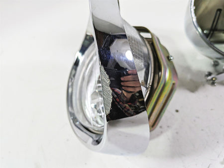 2002 Honda VTX1800 Retro Headlight Head Light & Housing Set 33120-MCH-671 {{ shop.shopifyCountryName }} - Mototech271