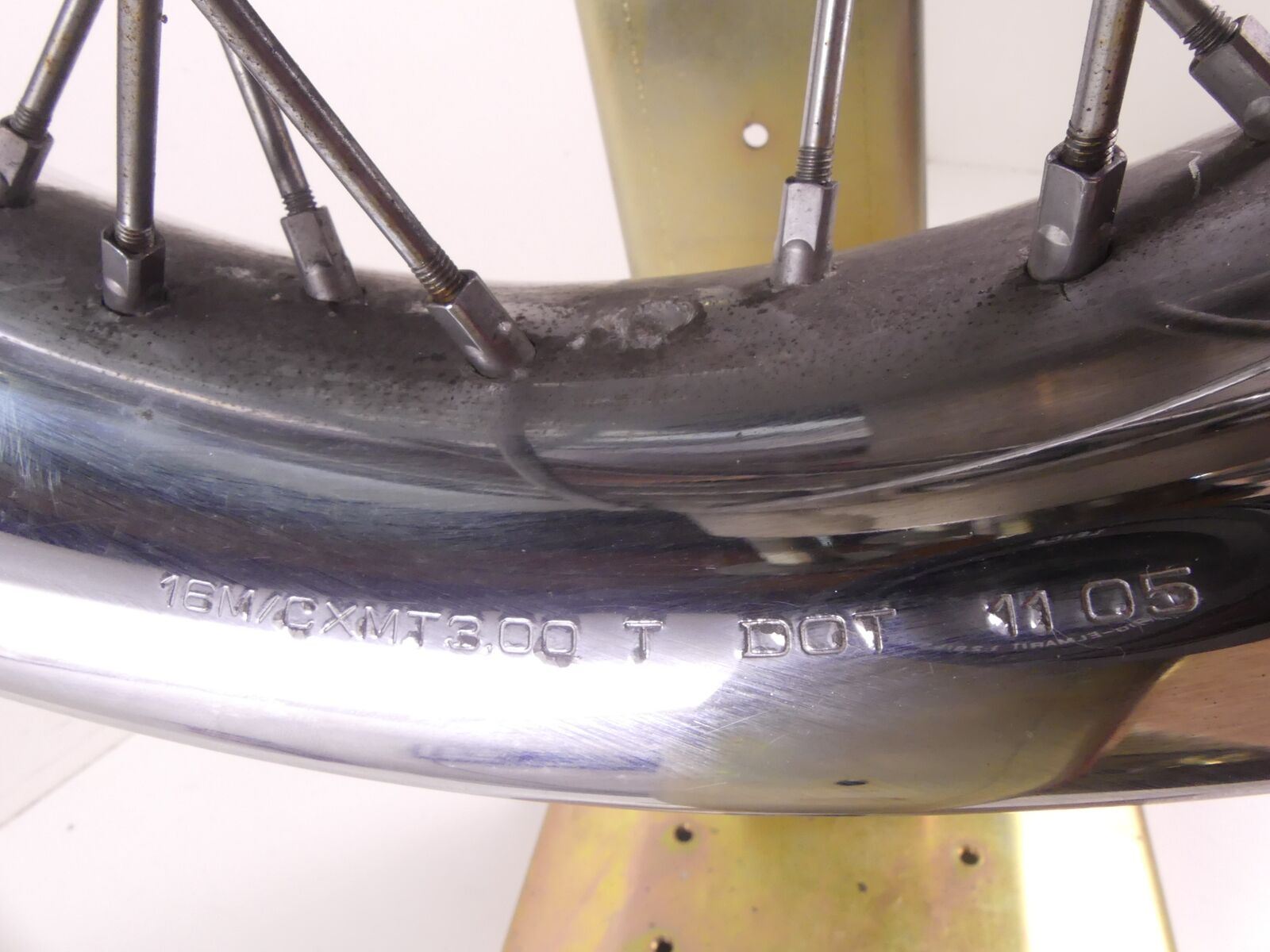 2006 Harley FLSTCI Softail Heritage Straight Rear Wheel Rim 16x3 40700-05A {{ shop.shopifyCountryName }} - Mototech271