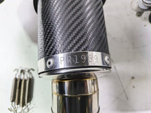 Load image into Gallery viewer, 2008 Aprilia RSVR 1000 Factory Delkevic 225mm Carbon Exhaust Muffler Set KIT0318 | Mototech271
