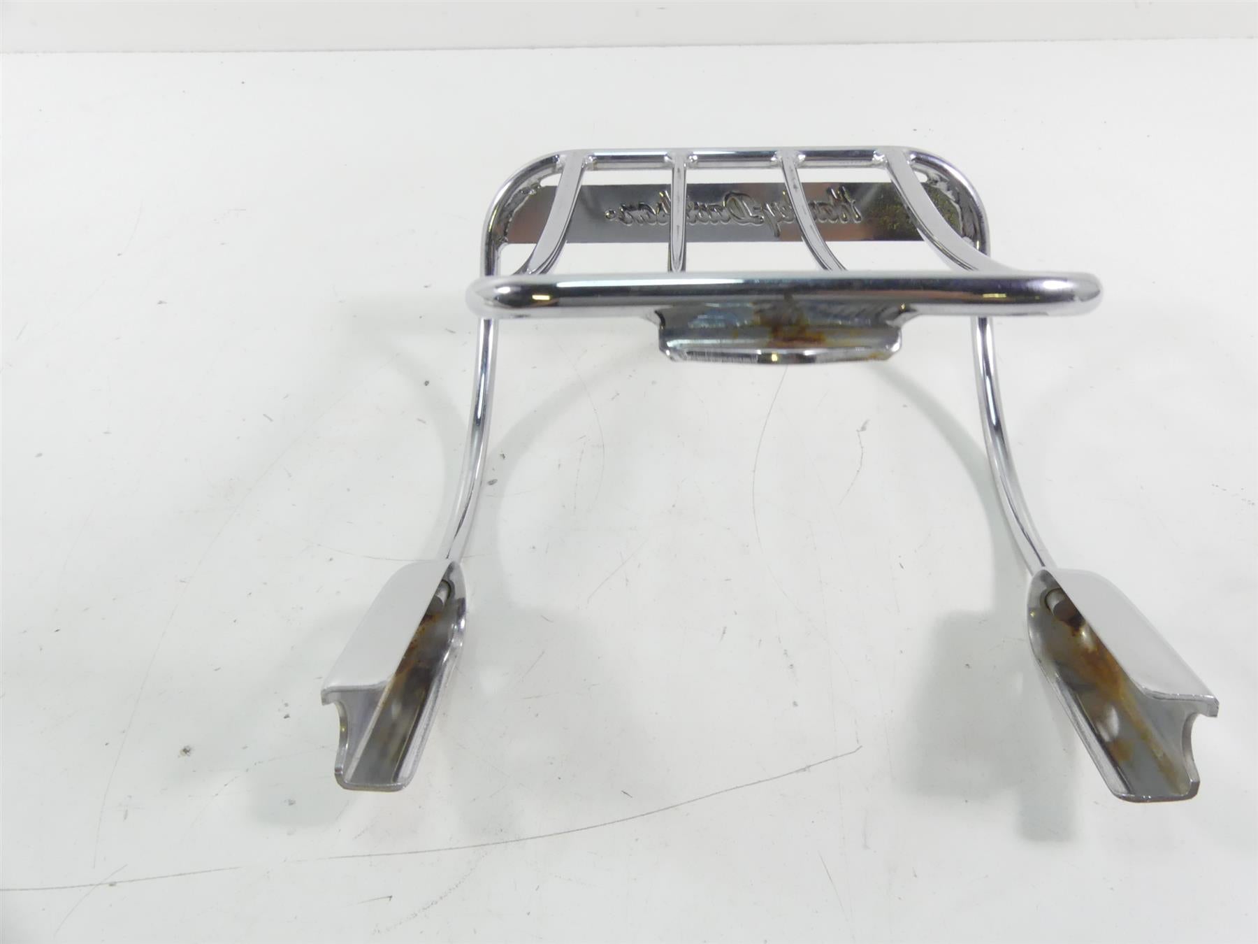 2005 Harley FXDWGI Dyna Wide Glide Rear Chrome Luggage Rack {{ shop.shopifyCountryName }} - Mototech271