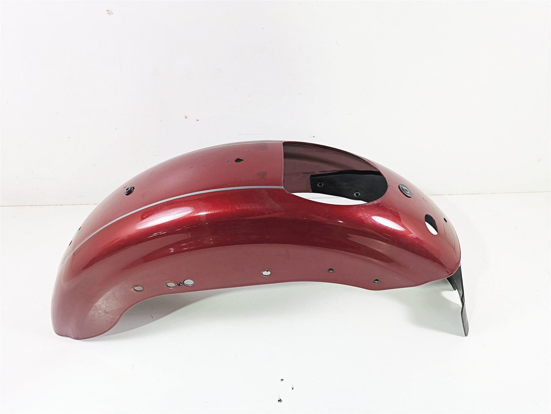 2007 Harley Sportster XL1200 C Rear Fender Fire Red Pearl Silver Stripe 59847-10 {{ shop.shopifyCountryName }} - Mototech271