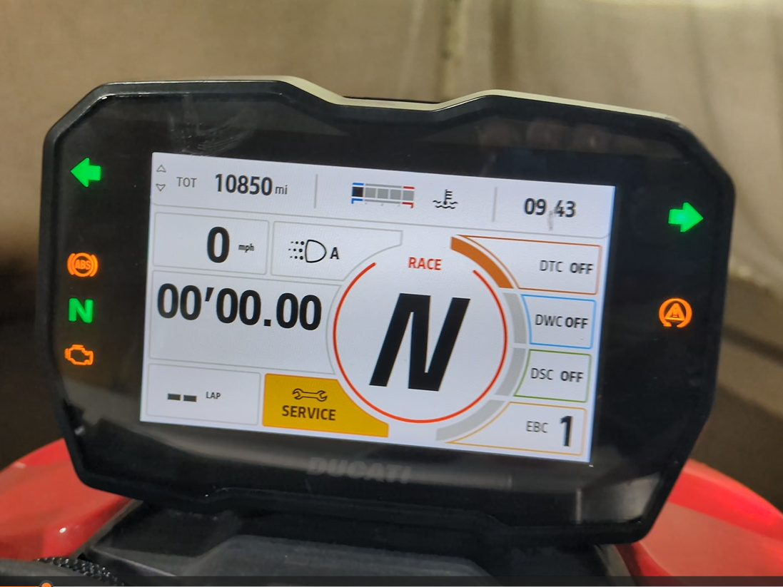2023 Ducati Streetfighter V4 Speedometer Screen Ignition Switch Key 40612024A-Mototech271