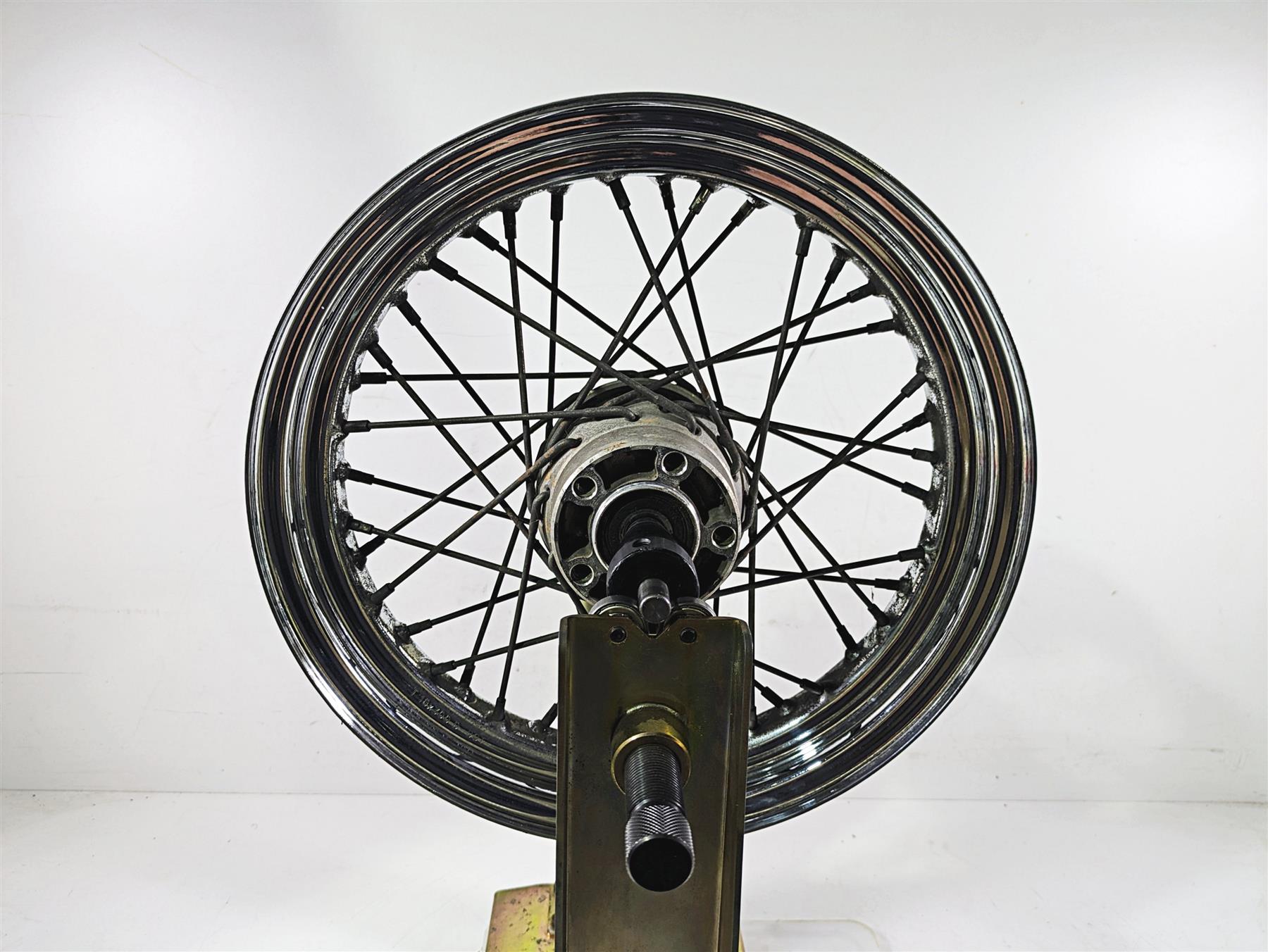 2002 Harley FLSTC Softail Heritage 16x3 Spoke Rear Wheel Rim 40975-05A {{ shop.shopifyCountryName }} - Mototech271
