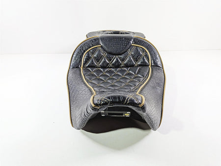 2017 Harley Touring FLHXS Street Glide Aftermarket Alligator Skin Seat Side & Fron Cover Set {{ shop.shopifyCountryName }} - Mototech271