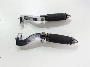 2001 Harley Touring FLHX Street Glide Avon Spike Rear Footpeg Set & Chrome Mount