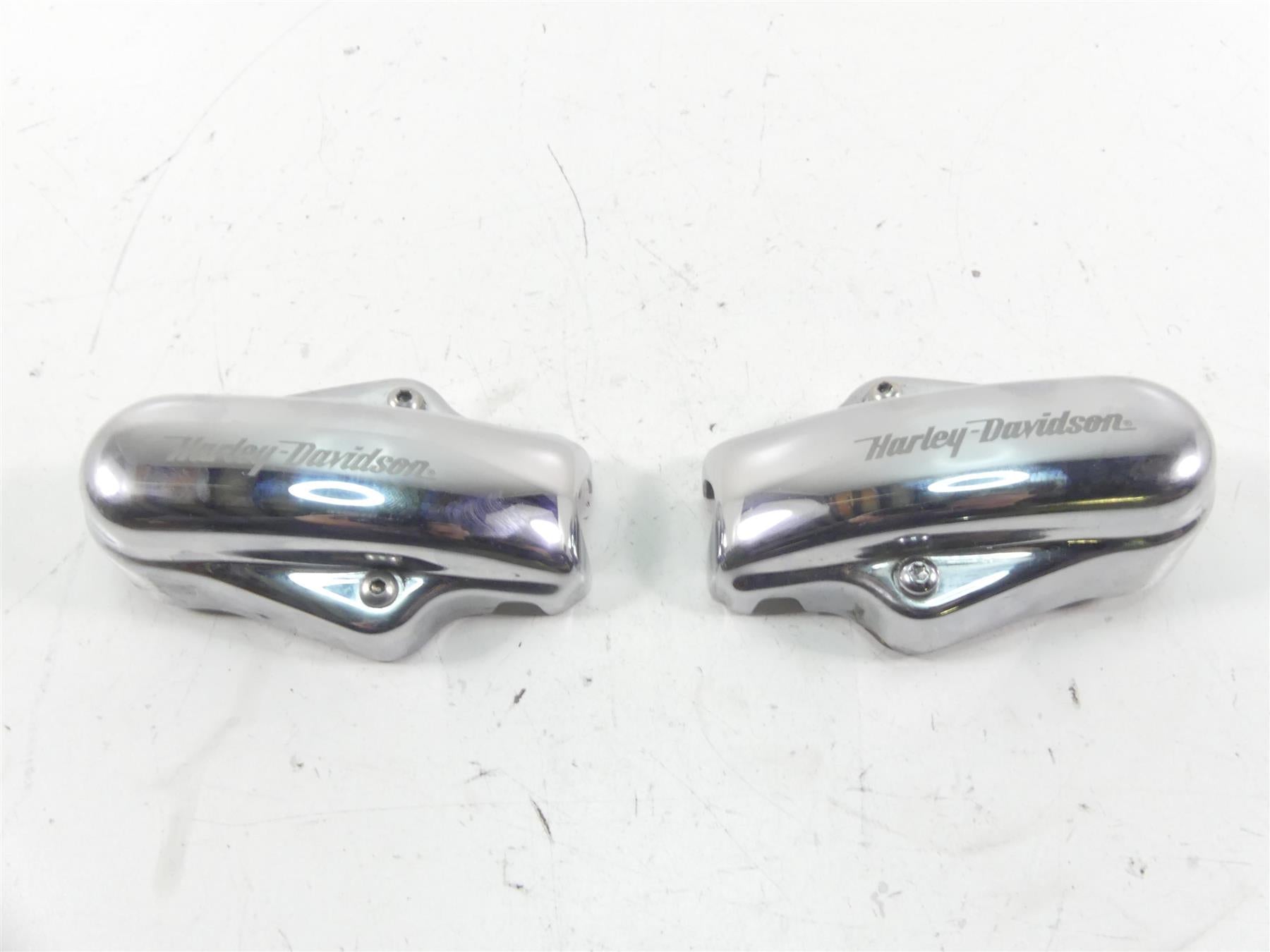 2004 Harley Softail FXSTD SE CVO Deuce Rear Chrome Axle Nut Covers 44500-03B {{ shop.shopifyCountryName }} - Mototech271