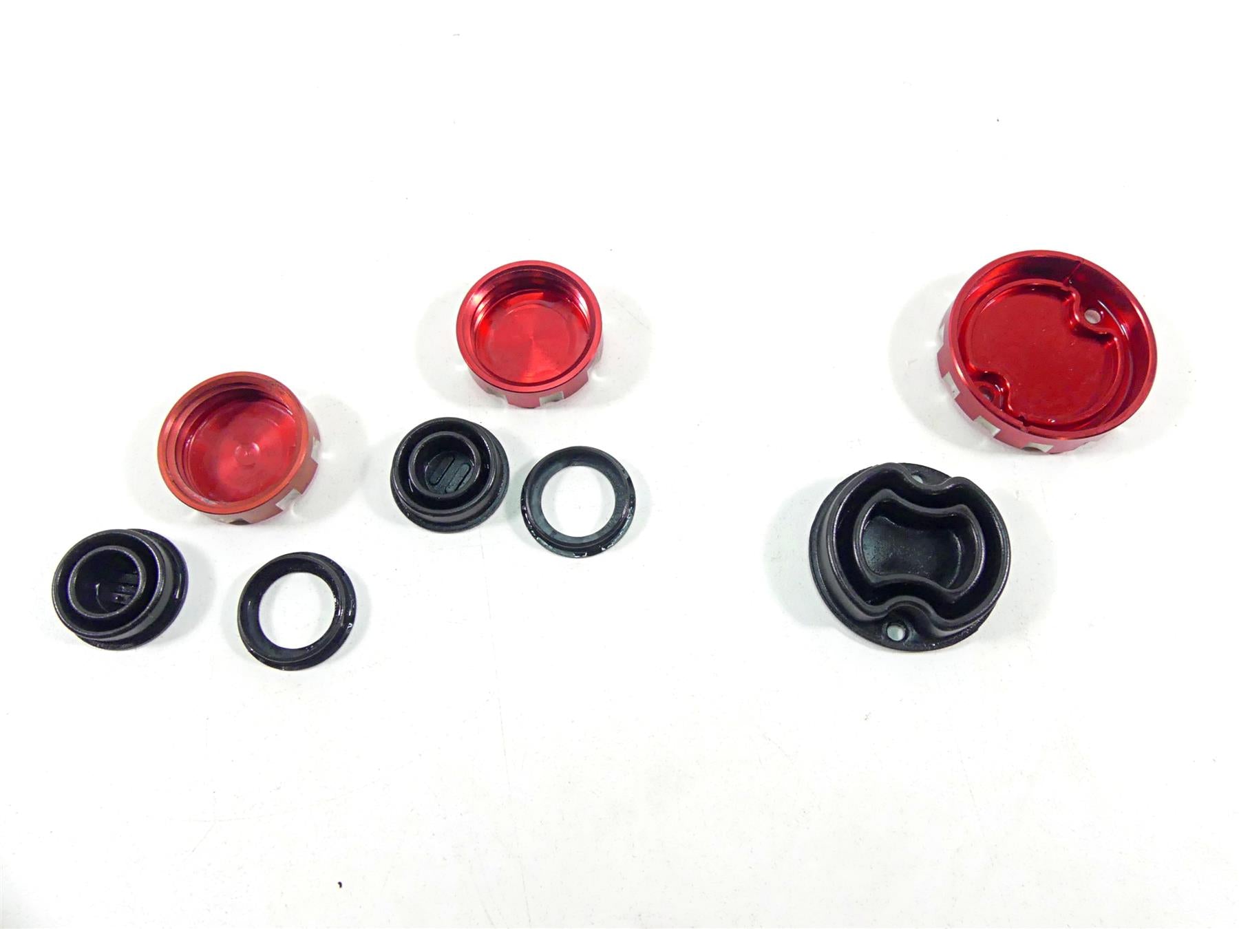 2012 Ducati Monster 1100 EVO Crazy Sports Red Clutch Brake Master Reservoir Lid {{ shop.shopifyCountryName }} - Mototech271