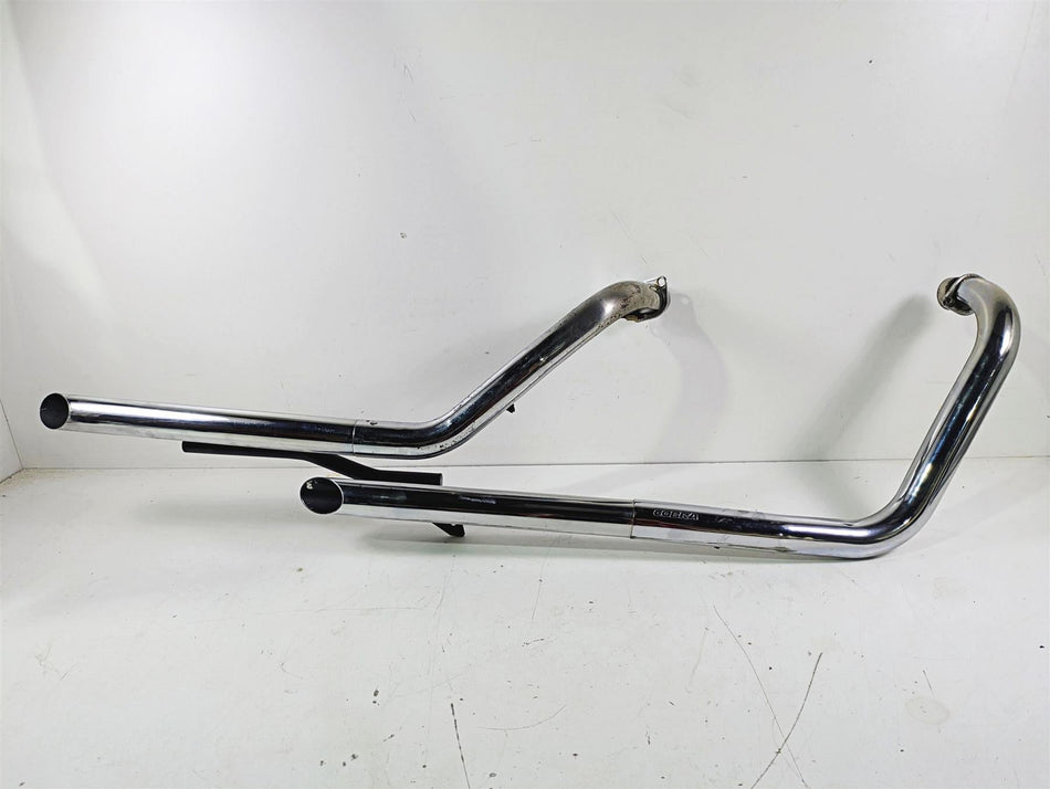2002 Honda V-Twin VTX1800 C Cobra 2" Straight Slash Cut Drag Exhaust Set 1275 {{ shop.shopifyCountryName }} - Mototech271