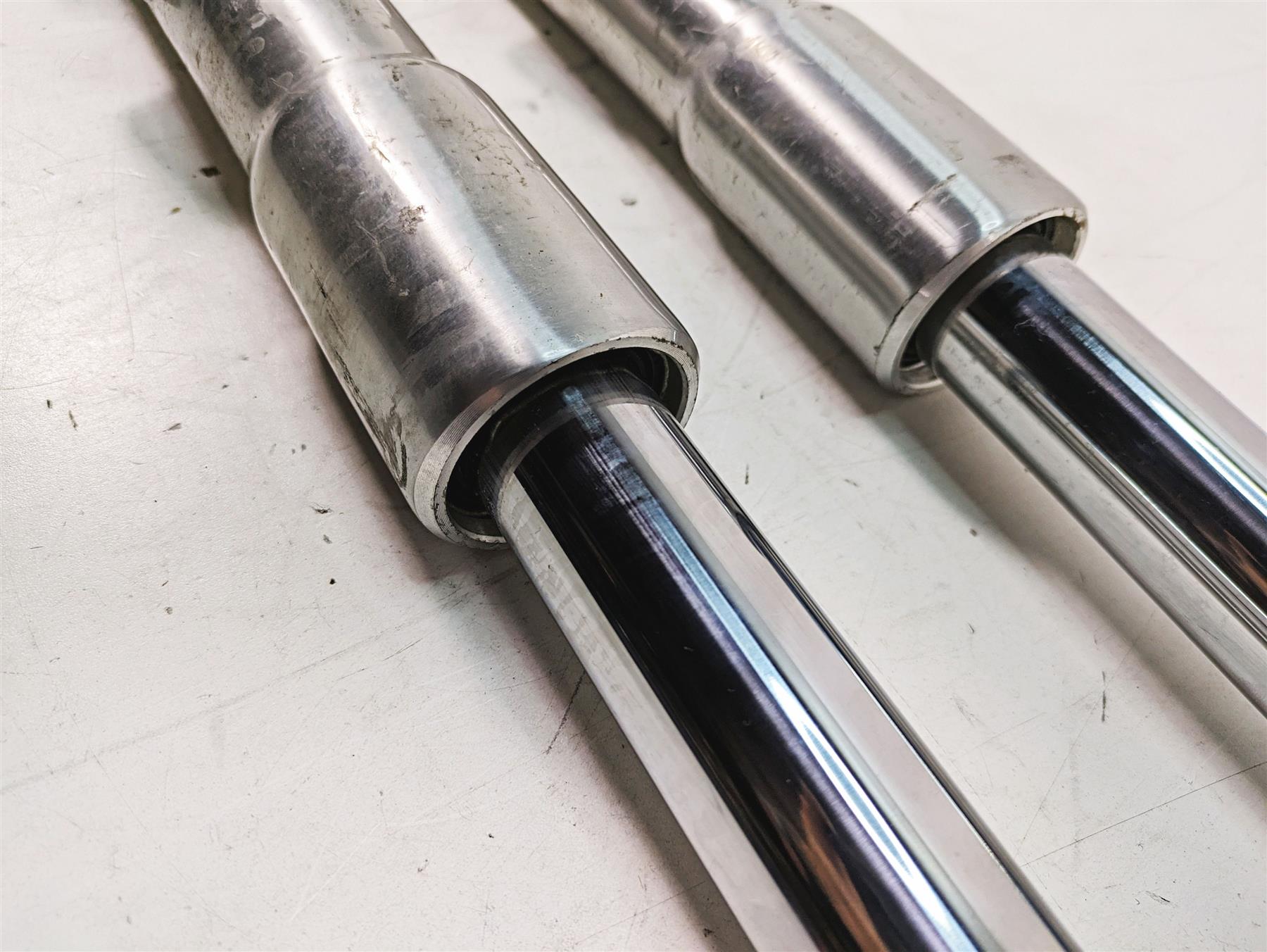 2013 Harley Softail FLSTFB Fat Boy Lo Straight Front Fork Leg Set 45915-08A {{ shop.shopifyCountryName }} - Mototech271
