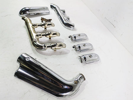 2006 Triumph Rocket 3 Exhaust Chrome Heat Shield Cover Set T2208512 {{ shop.shopifyCountryName }} - Mototech271