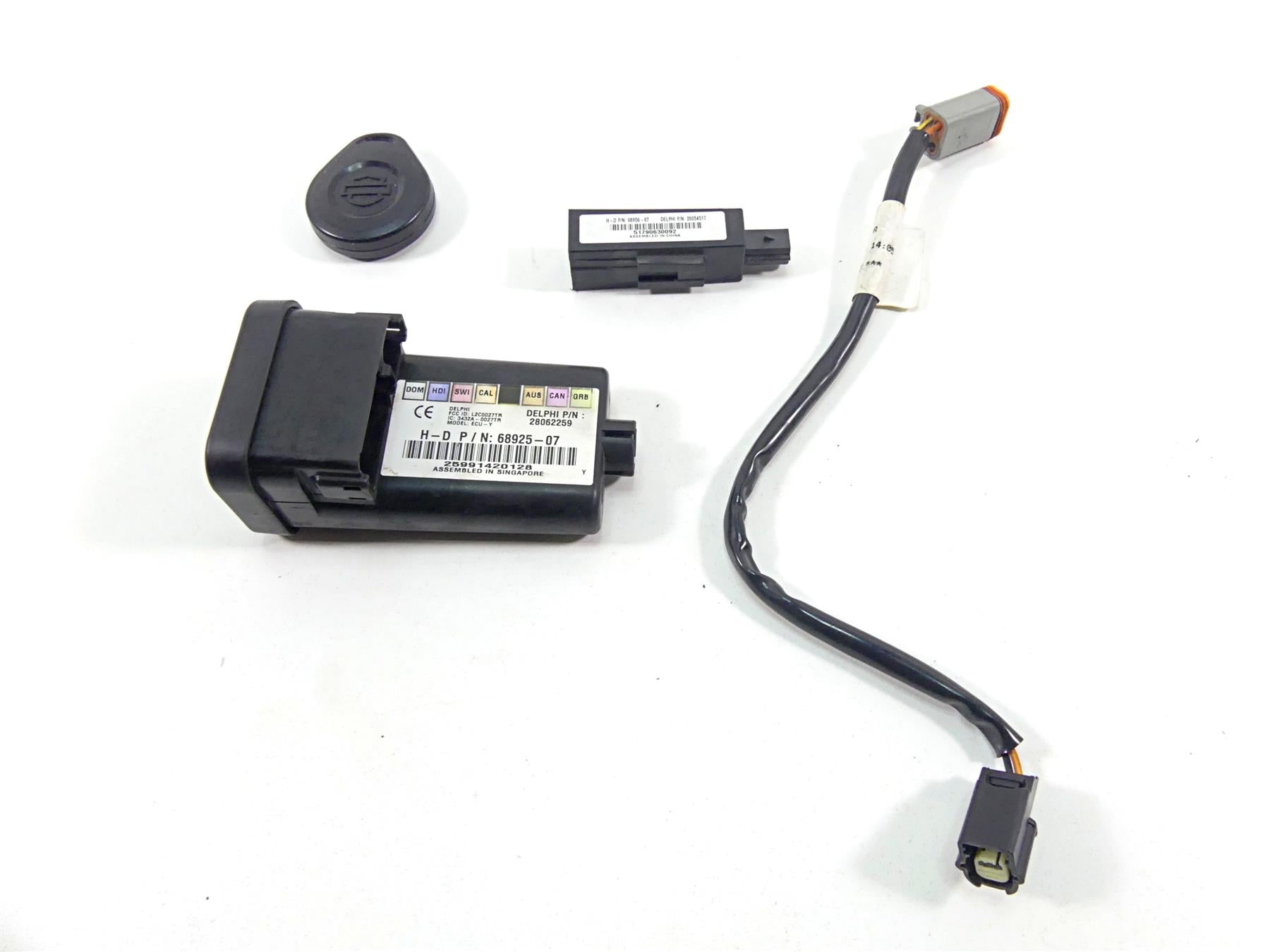 2010 Harley FXDF Dyna Fat Bob Tssm Security Module Fob Antenna Set 68925-07 {{ shop.shopifyCountryName }} - Mototech271