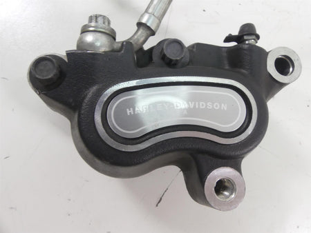 2009 Harley FXDF Dyna Fat Bob Front Brake Caliper Set + Lines 44046-08 44487-08 {{ shop.shopifyCountryName }} - Mototech271