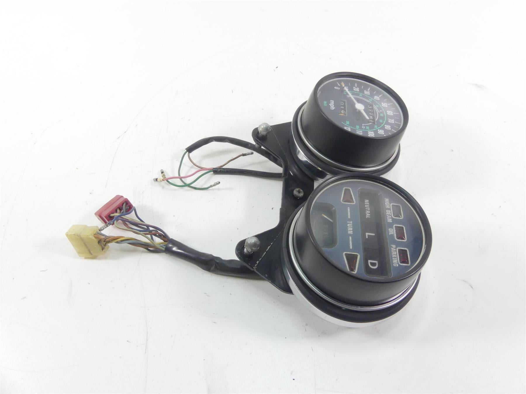 1977 Honda CB750 A Four Hondamatic Speedometer Gauges 37K Set 37200-393-771 {{ shop.shopifyCountryName }} - Mototech271