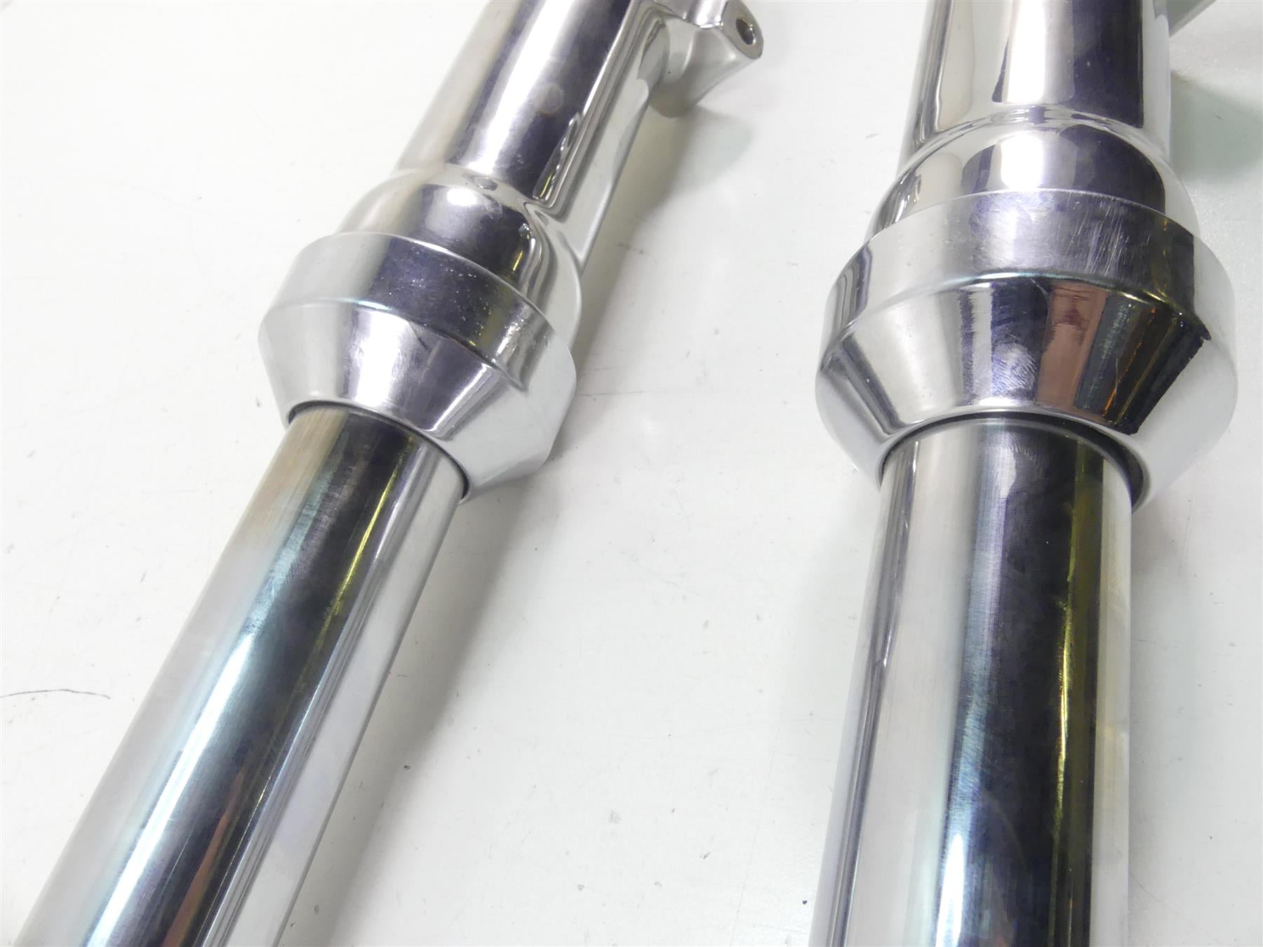 2004 Harley FXDWGI Dyna Wide Glide Chrome Front Fork Leg Set - Read 46004-00 {{ shop.shopifyCountryName }} - Mototech271
