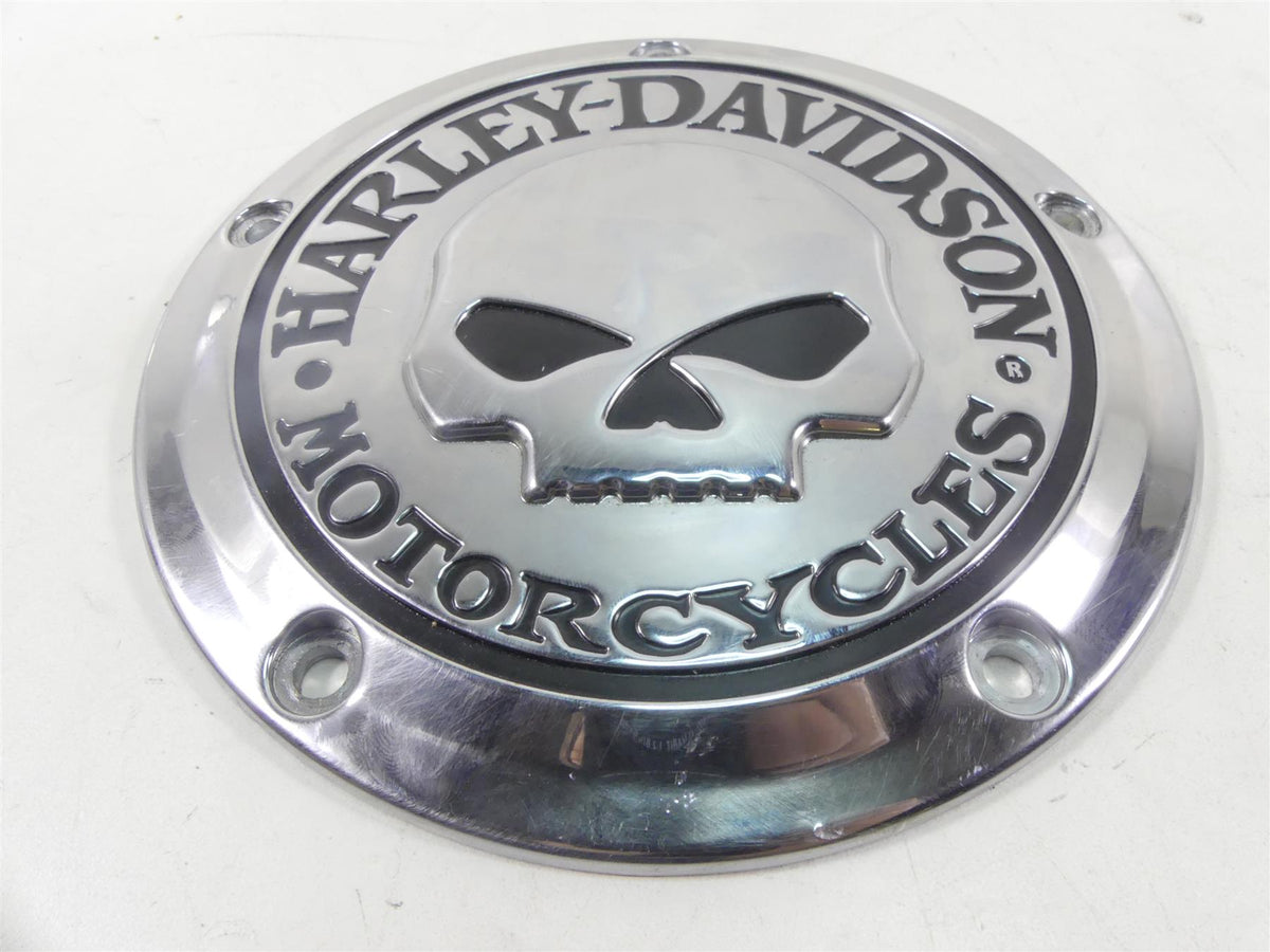 2010 Harley Touring FLHX Street Glide Round Derby Cover Willie G Skull 25441-04 {{ shop.shopifyCountryName }} - Mototech271