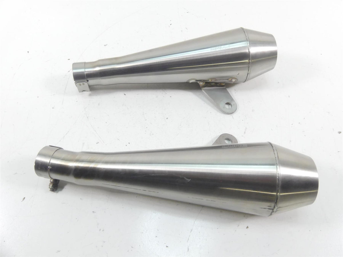 2017 Triumph Thruxton 1200 R Cone Shorty Muffler Exhaust Set MC-CN-TPW-BSH {{ shop.shopifyCountryName }} - Mototech271