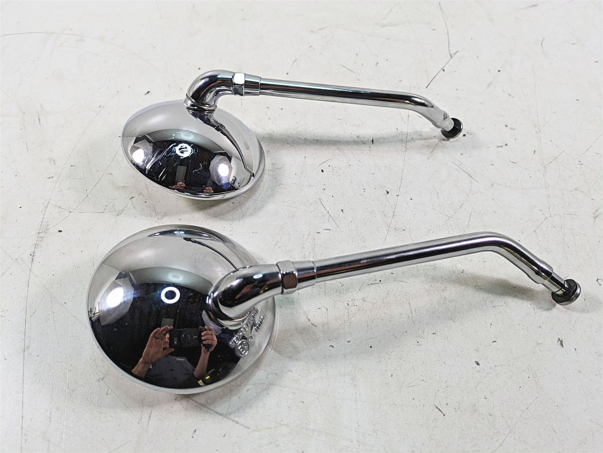 2011 Triumph America Round Rear View Mirror Set - Read T2066682 T2043439 {{ shop.shopifyCountryName }} - Mototech271
