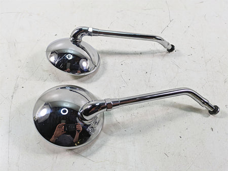 2011 Triumph America Round Rear View Mirror Set - Read T2066682 T2043439 {{ shop.shopifyCountryName }} - Mototech271