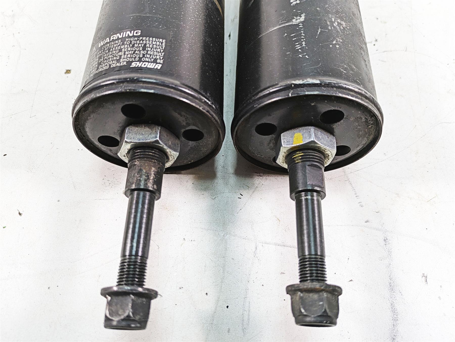 2013 Harley Softail FLSTFB Fat Boy Lo Showa Rear Suspension Shocks Set 54549-04 {{ shop.shopifyCountryName }} - Mototech271