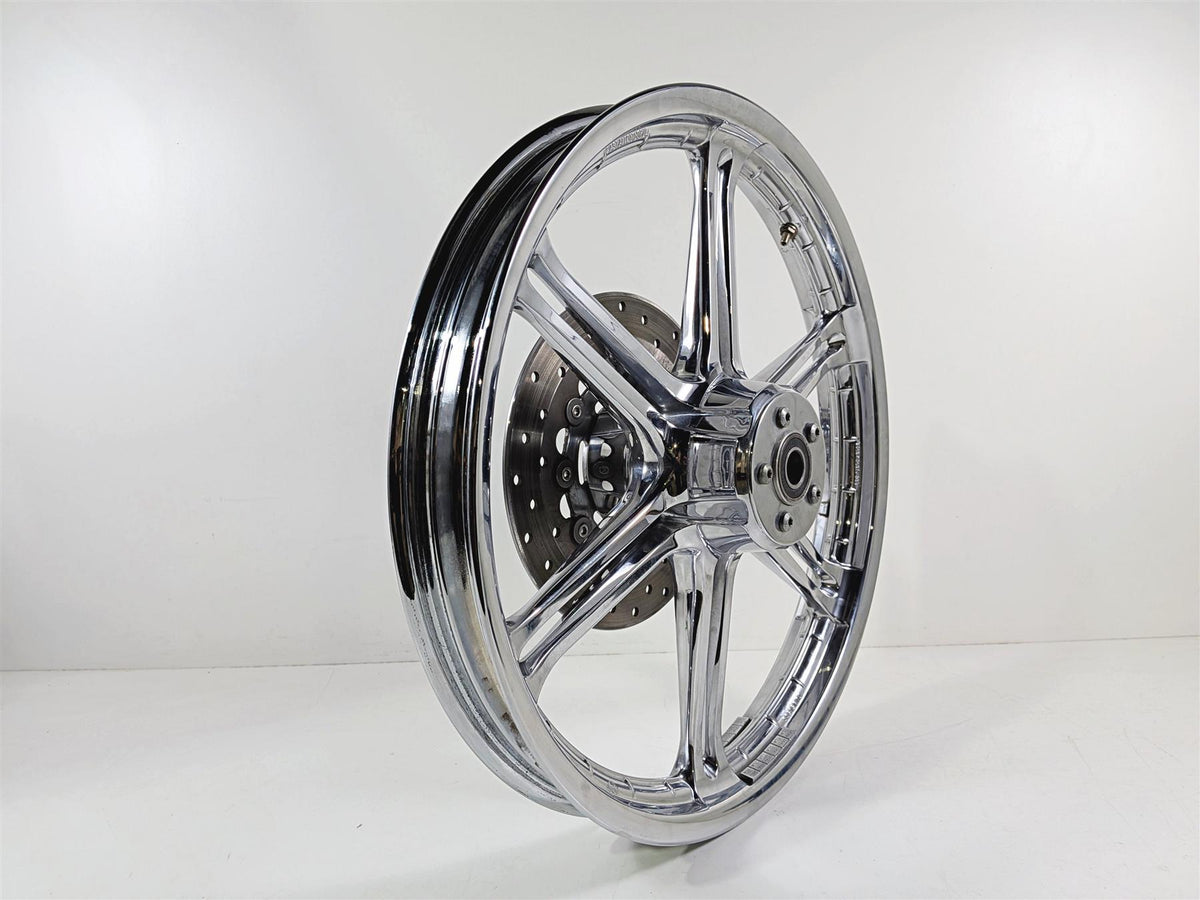 2008 Harley FXDSE CVO Dyna Chrome Slotted Front Wheel Rim 21x2.15 43973-08-Mototech271