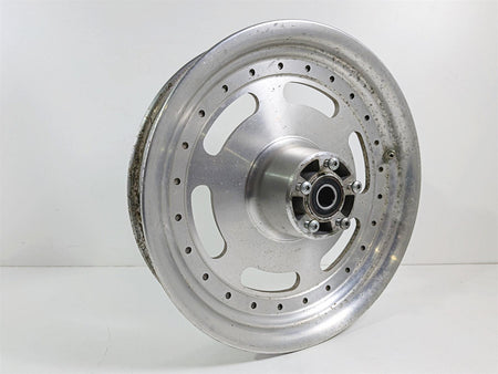 2011 Harley FXDF Dyna Fat Bob Front Wheel Rim 16x3 Straight Slotted 43300172 {{ shop.shopifyCountryName }} - Mototech271