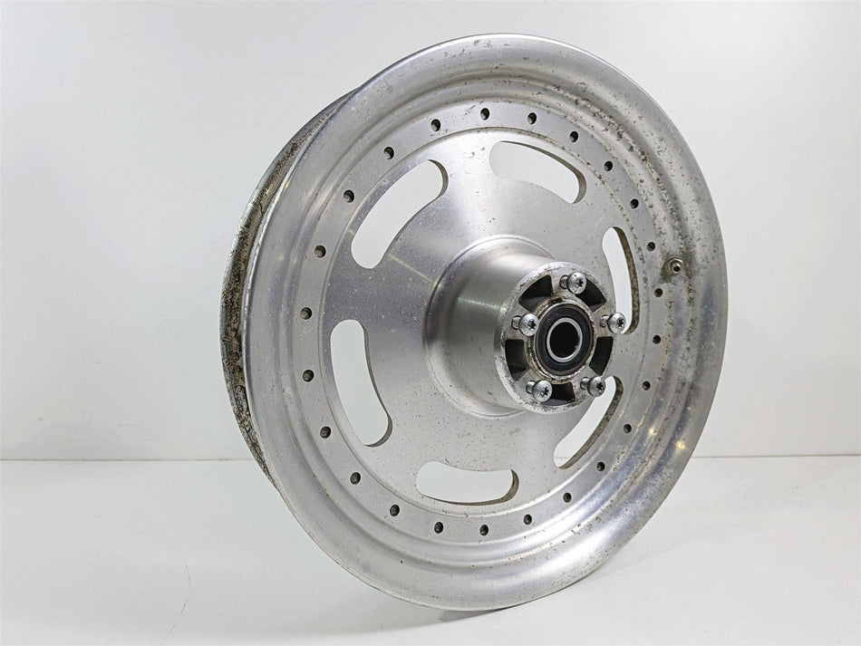 2011 Harley FXDF Dyna Fat Bob Front Wheel Rim 16x3 Straight Slotted 43300172 {{ shop.shopifyCountryName }} - Mototech271