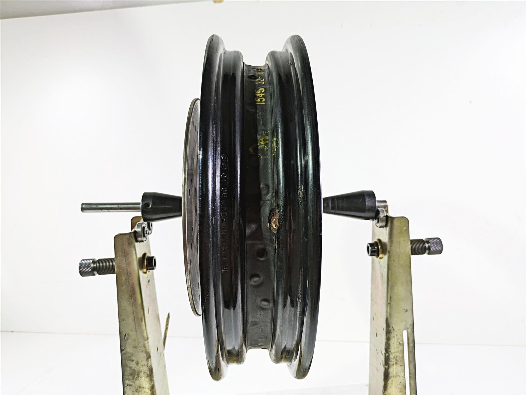 2008 Harley FLSTSB Cross Bones Straight 16x3 Front Wheel Spoke Rim 44937-08 {{ shop.shopifyCountryName }} - Mototech271