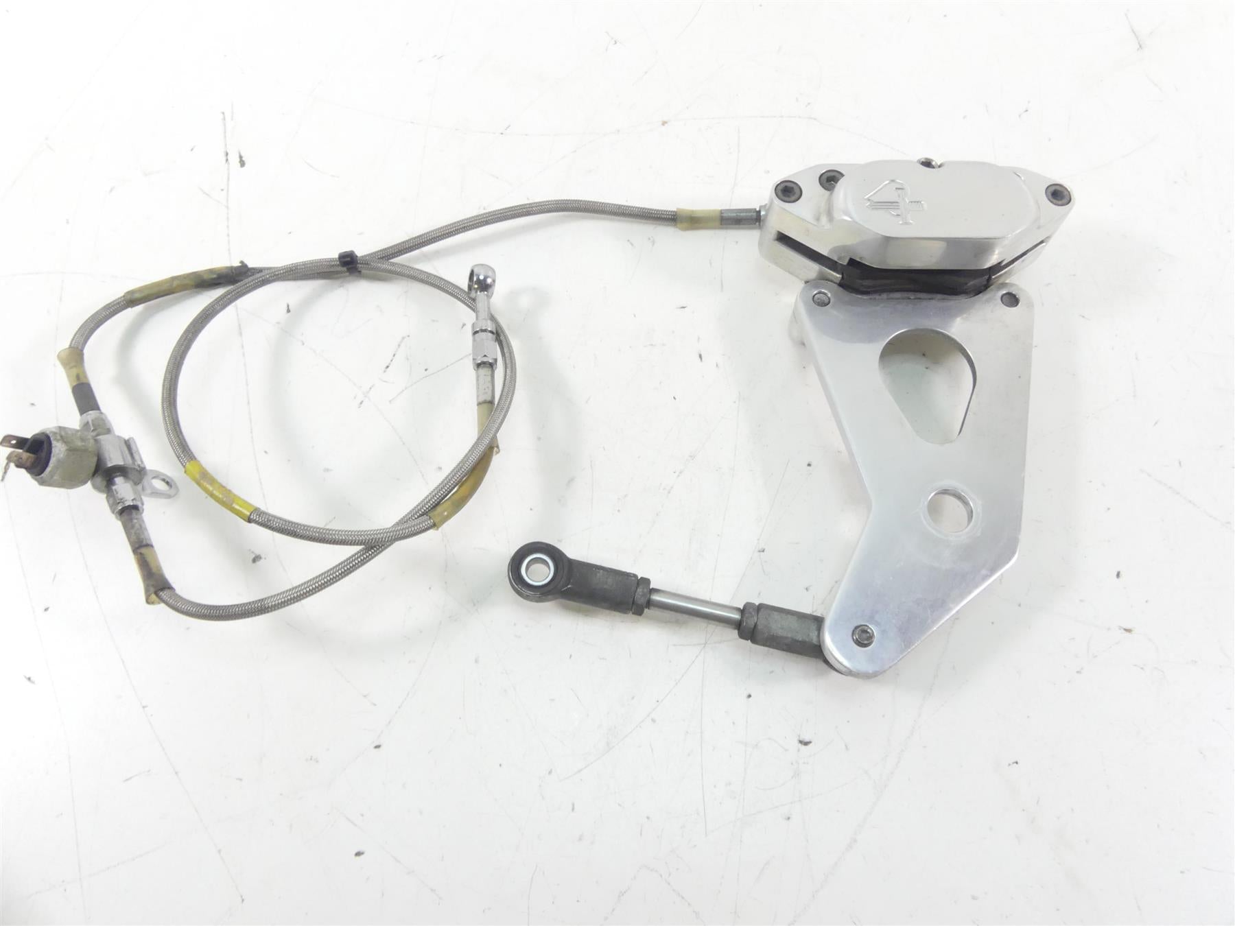2001 Indian Centennial Scout Rear Brake Caliper & Mount & Line 53-176 {{ shop.shopifyCountryName }} - Mototech271