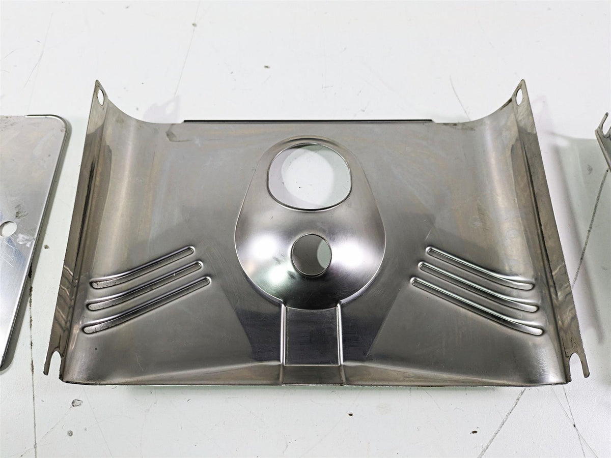 2004 Harley Softail FLSTF Fat Boy Headlight Fork Tube Cover Set 67808-86 {{ shop.shopifyCountryName }} - Mototech271