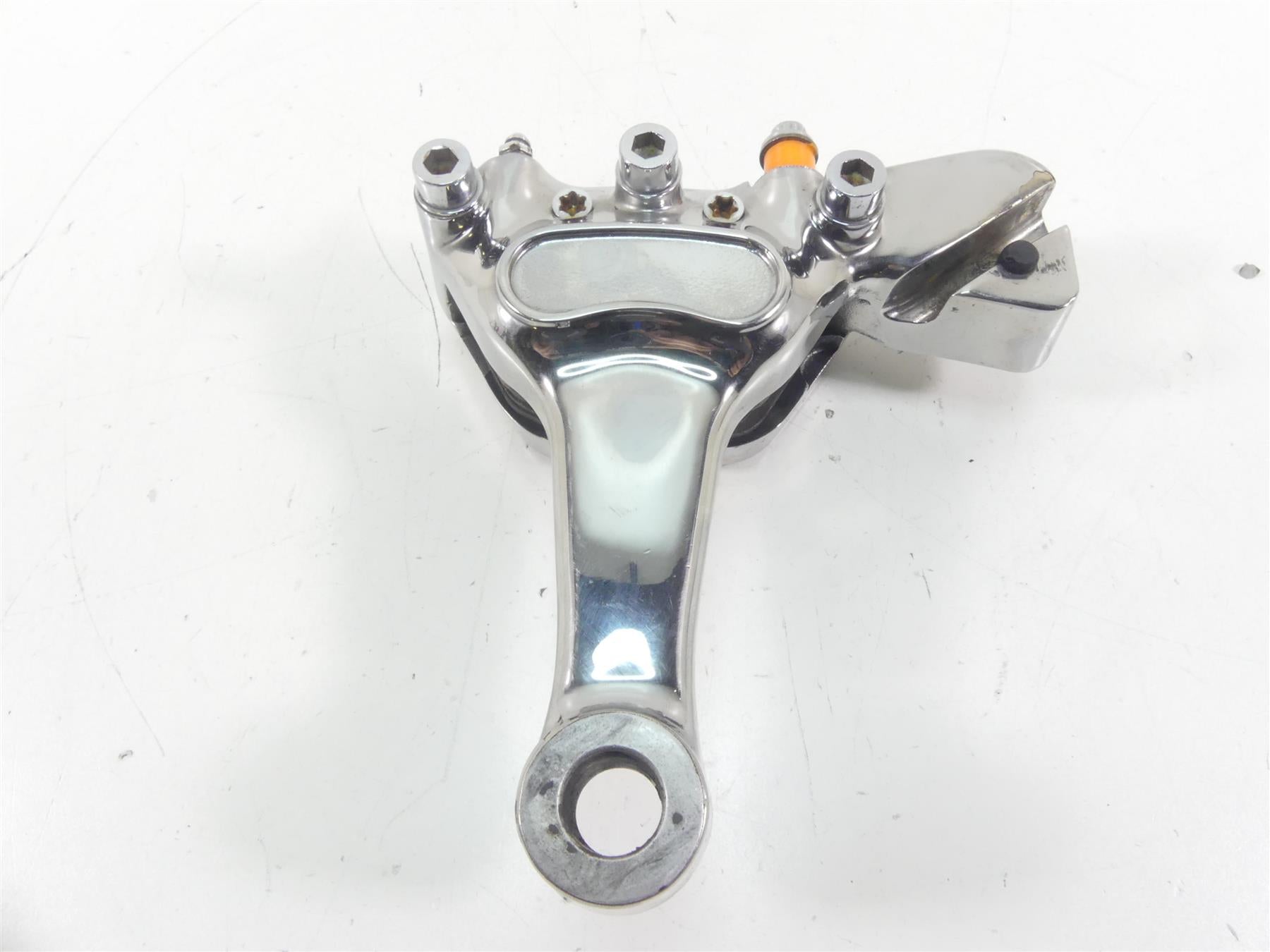 2004 Harley FXDWGI Dyna Wide Glide Rear Chrome Brake Caliper 3/4