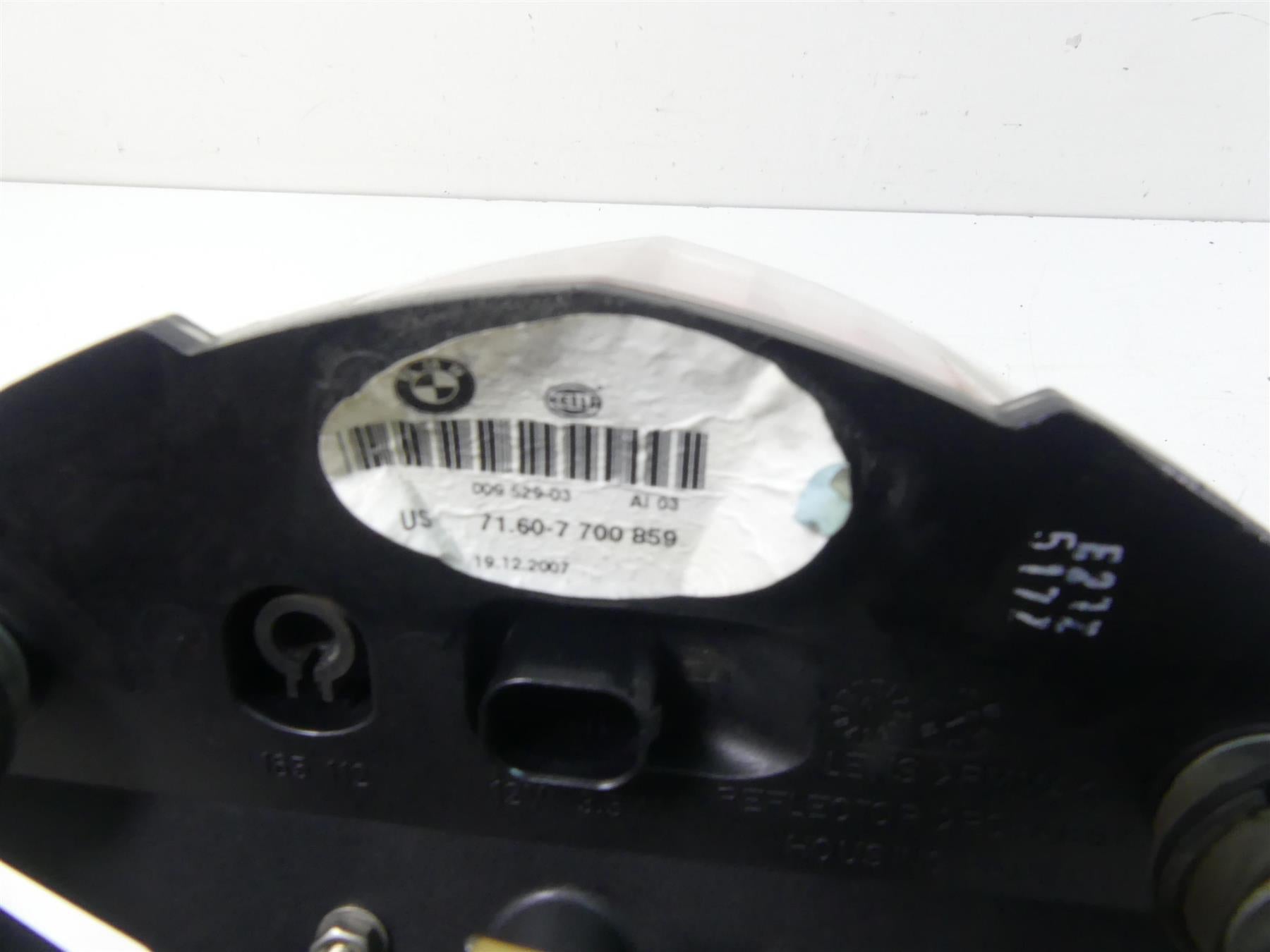 2008 BMW R1200GS K25 Taillight Tail Light Lamp Lens + Plate Holder 71607700859 {{ shop.shopifyCountryName }} - Mototech271