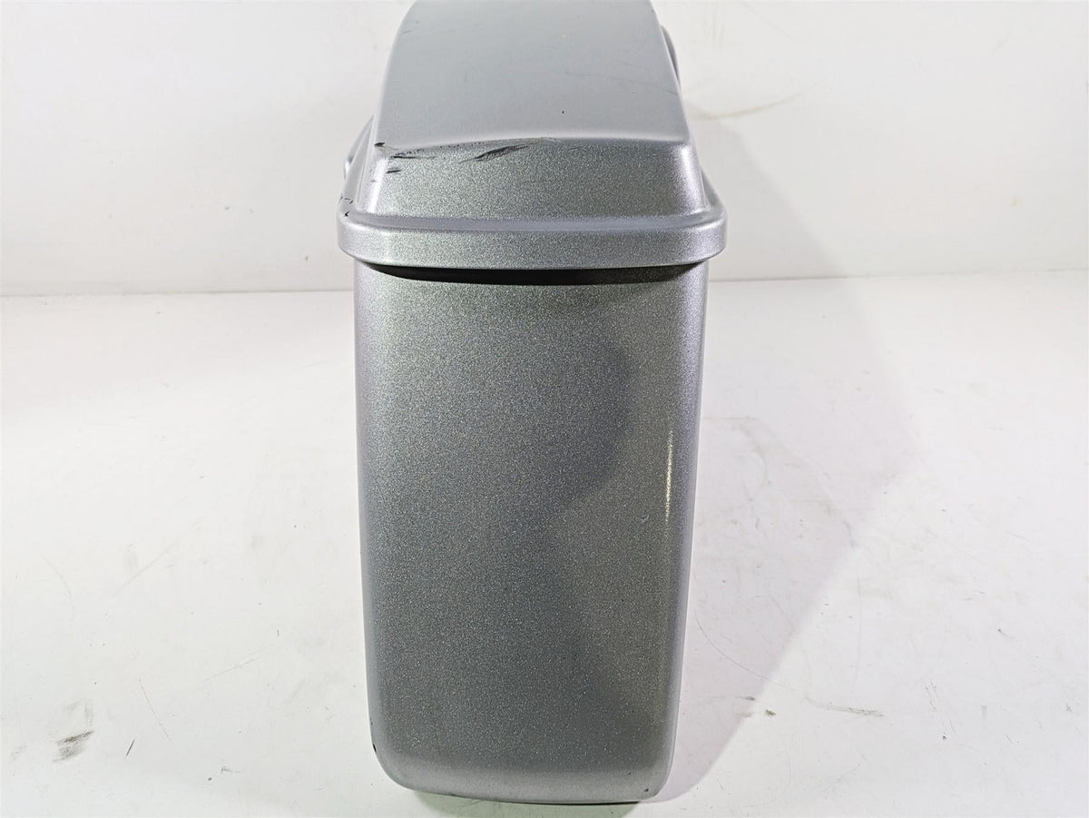 2010 Harley Touring FLHX Street Glide Left Saddlebag Saddle Bag Silver 90753-93 {{ shop.shopifyCountryName }} - Mototech271