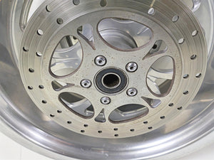 2002 Big Dog Pitbull Front 22" Rear 18" Aluminum Wheel Rim & Belt Pulley Set