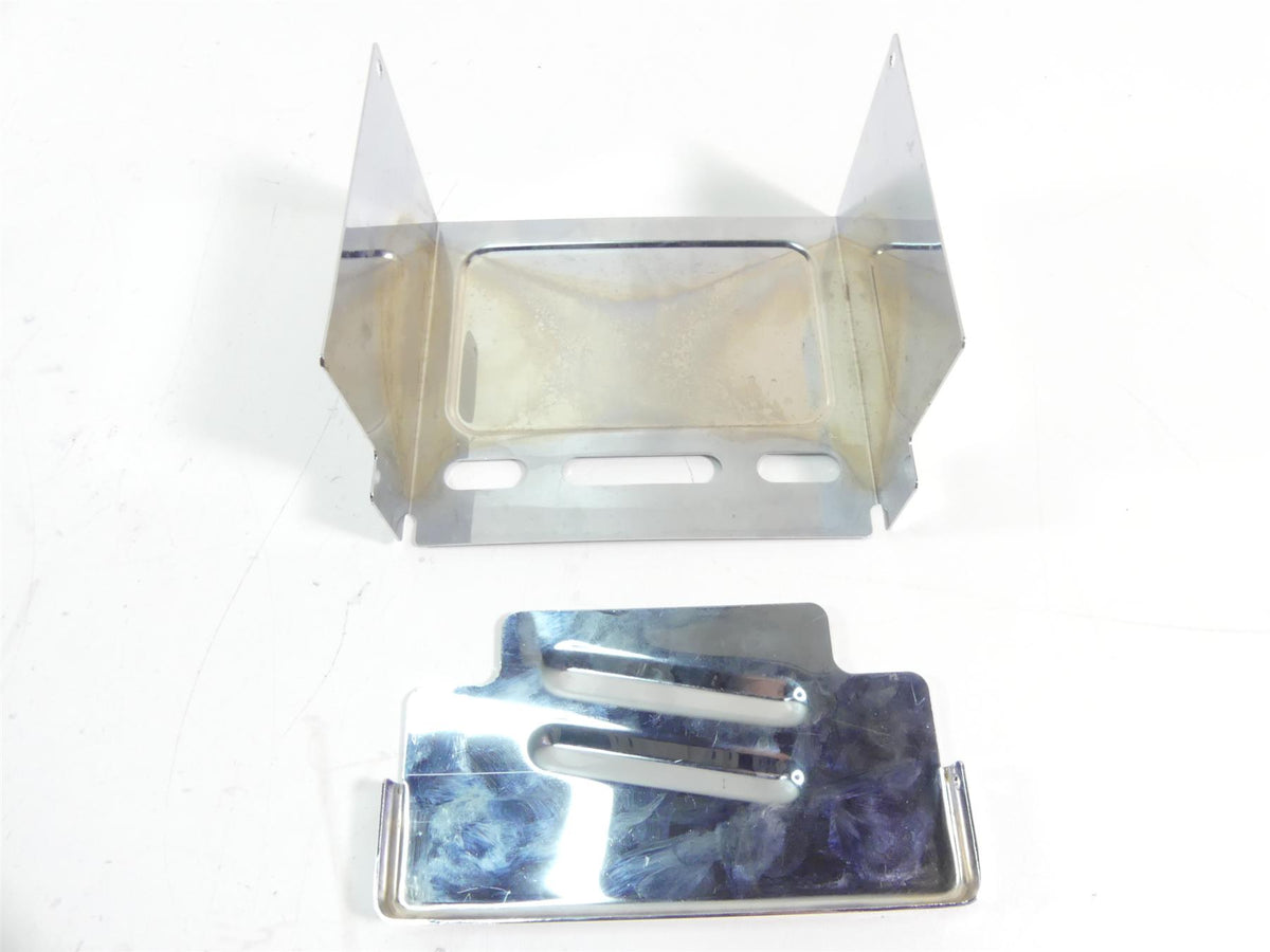 1995 Harley Dyna FXDL Low Rider Electrical Battery Chrome Cover Carrier 66347-91 {{ shop.shopifyCountryName }} - Mototech271