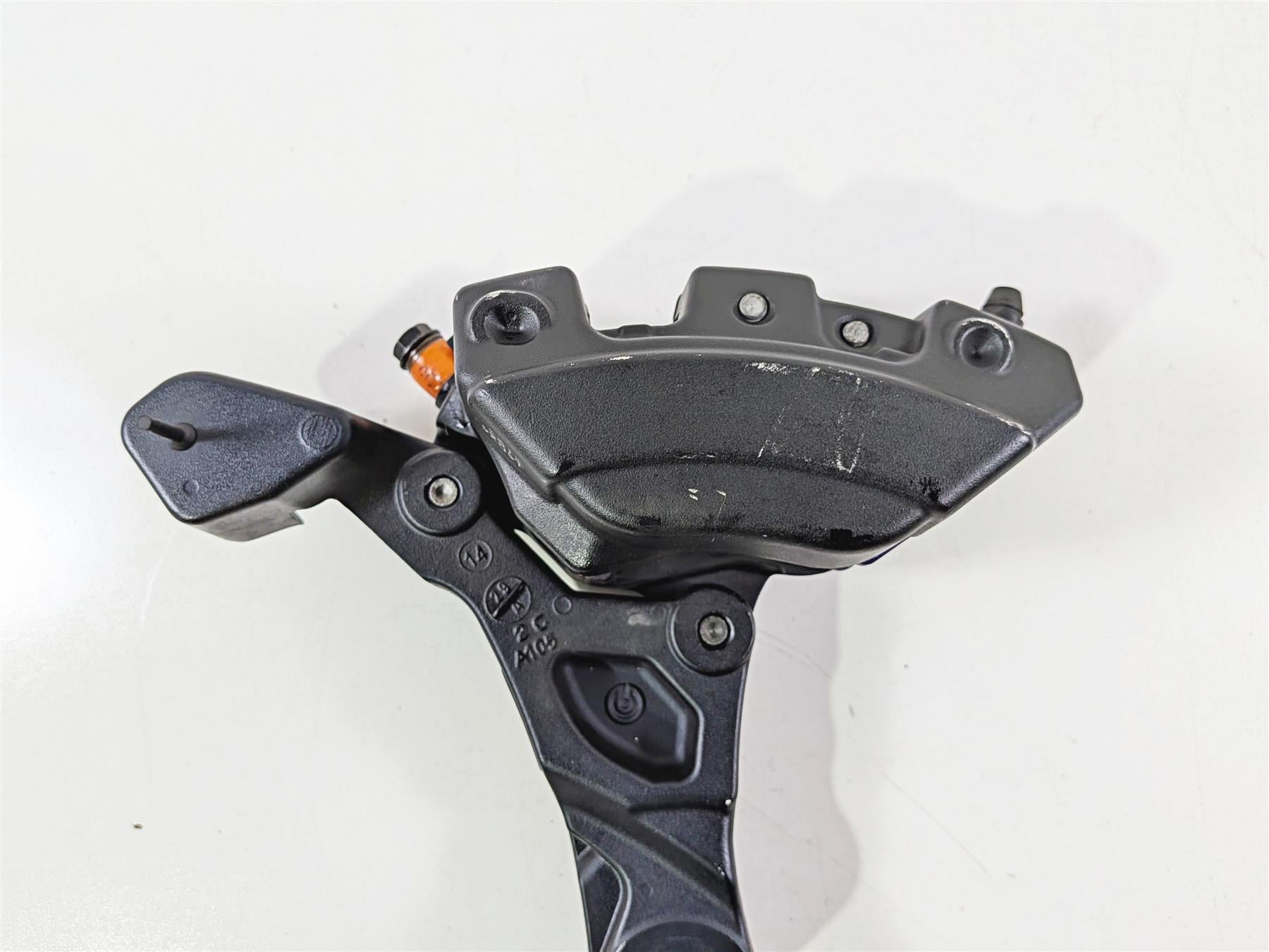 2014 Harley Touring FLHTK Electra Glide Rear Brake Caliper & Bracket 44080-08C-Mototech271