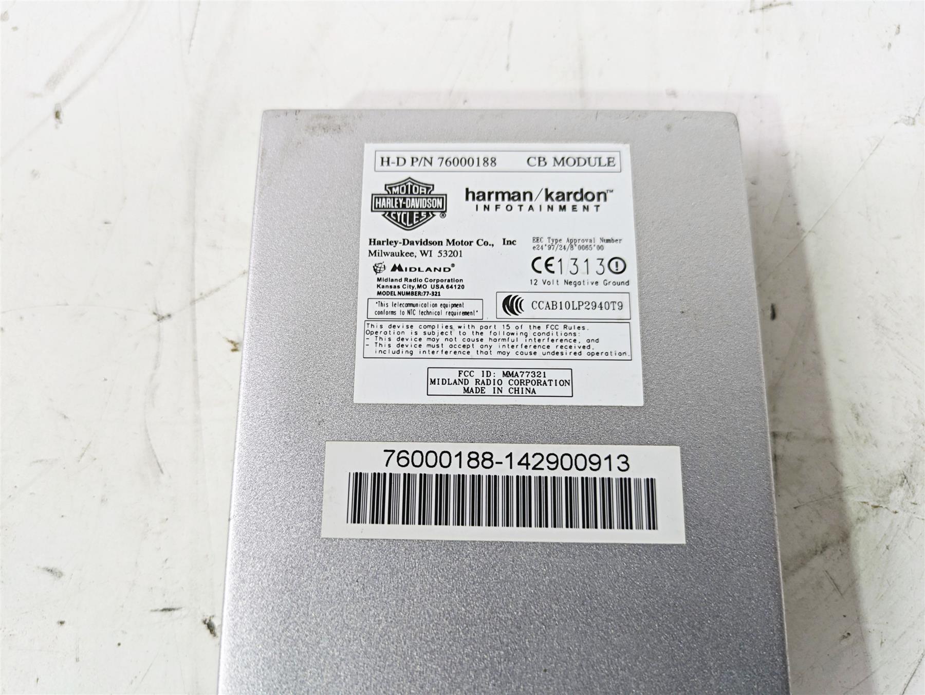 2015 Harley Touring FLHTKL E -Glide Low Cb Module Intercom Unit 76000188 {{ shop.shopifyCountryName }} - Mototech271