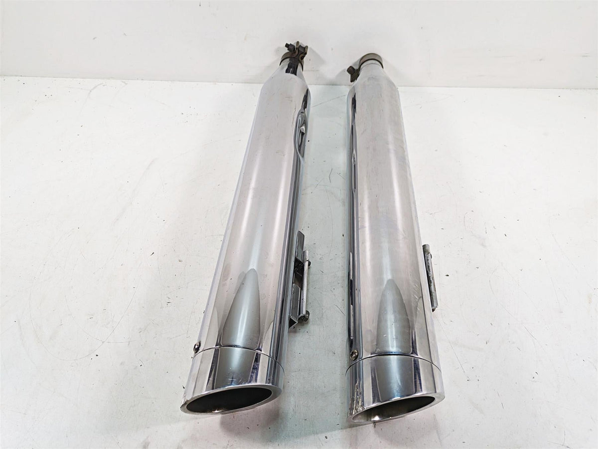 2010 Harley Touring FLHTCU Electra Glide Power House 4" Slip-On Mufflers 97122 {{ shop.shopifyCountryName }} - Mototech271