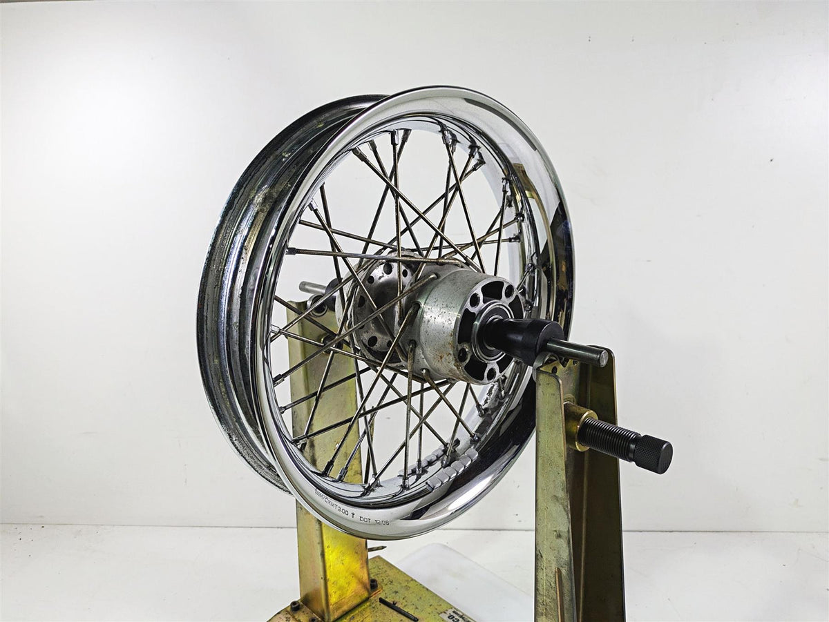 2008 Harley FLSTC 105TH Softail Heritage 16x3 Rear Wheel Spoke Rim 40700-08A {{ shop.shopifyCountryName }} - Mototech271