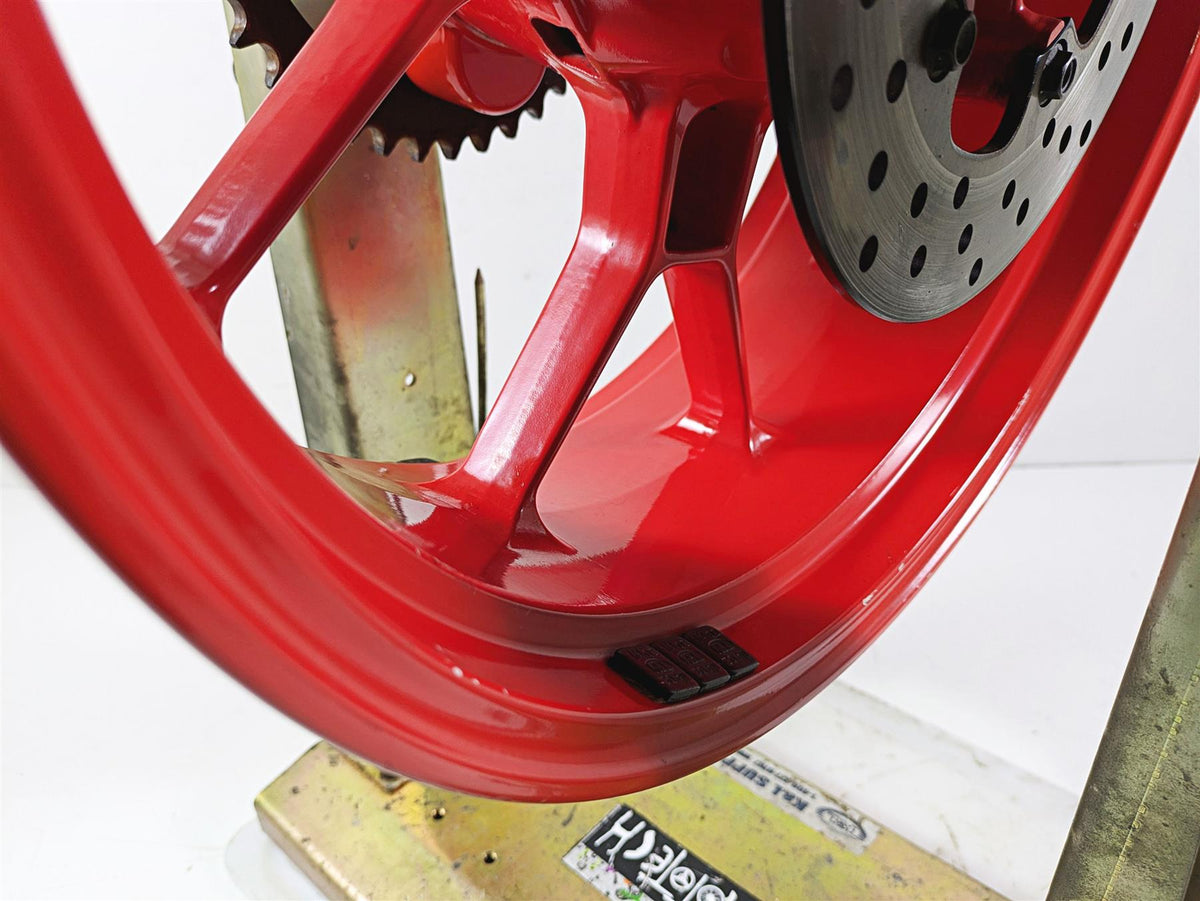 2008 Aprilia RSVR 1000 Factory Straight 17x6 Rear Wheel Rim AP8128206 {{ shop.shopifyCountryName }} - Mototech271