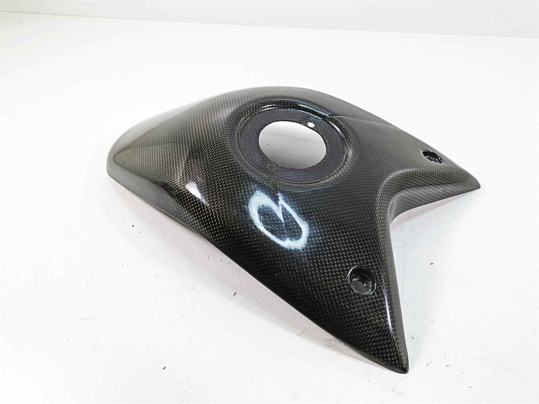 2011 Ducati Hypermotard 1100 Evo SP Upper Carbon Fiber Tank Cover Fairing {{ shop.shopifyCountryName }} - Mototech271