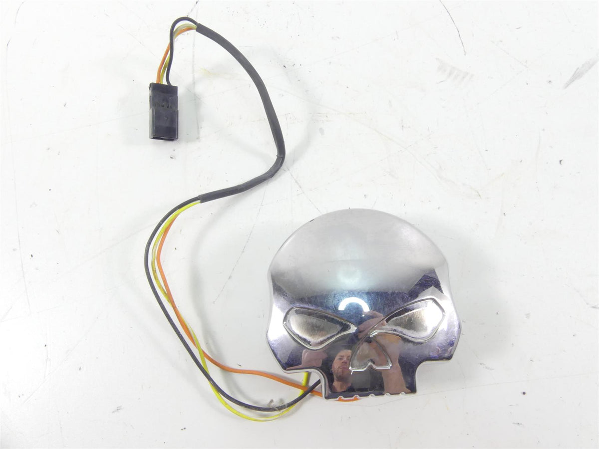 2008 Harley FXCWC Softail Rocker C Skull Led Fuel Gas Level Gauge 