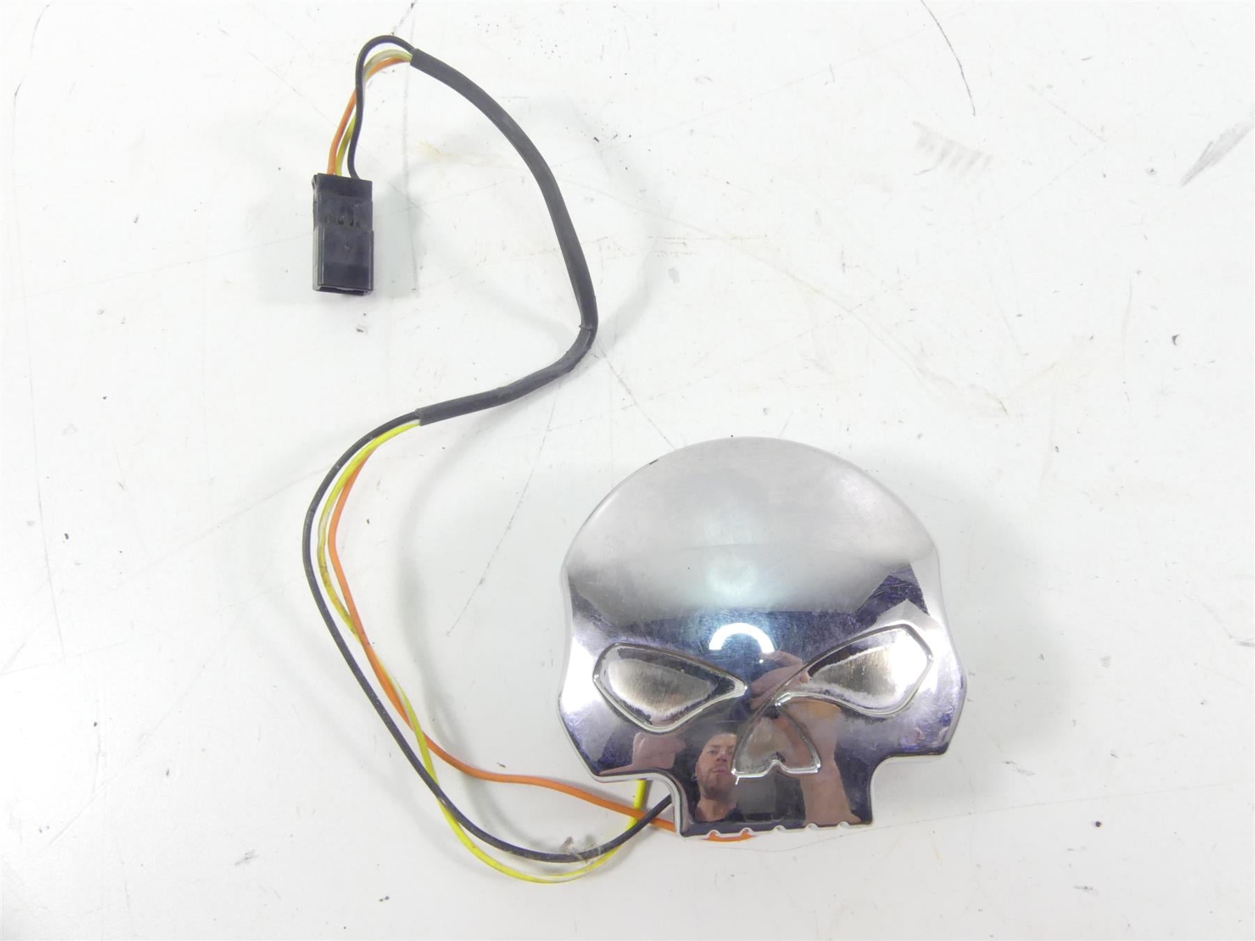 2008 Harley FXCWC Softail Rocker C Skull Led Fuel Gas Level Gauge 75100-08