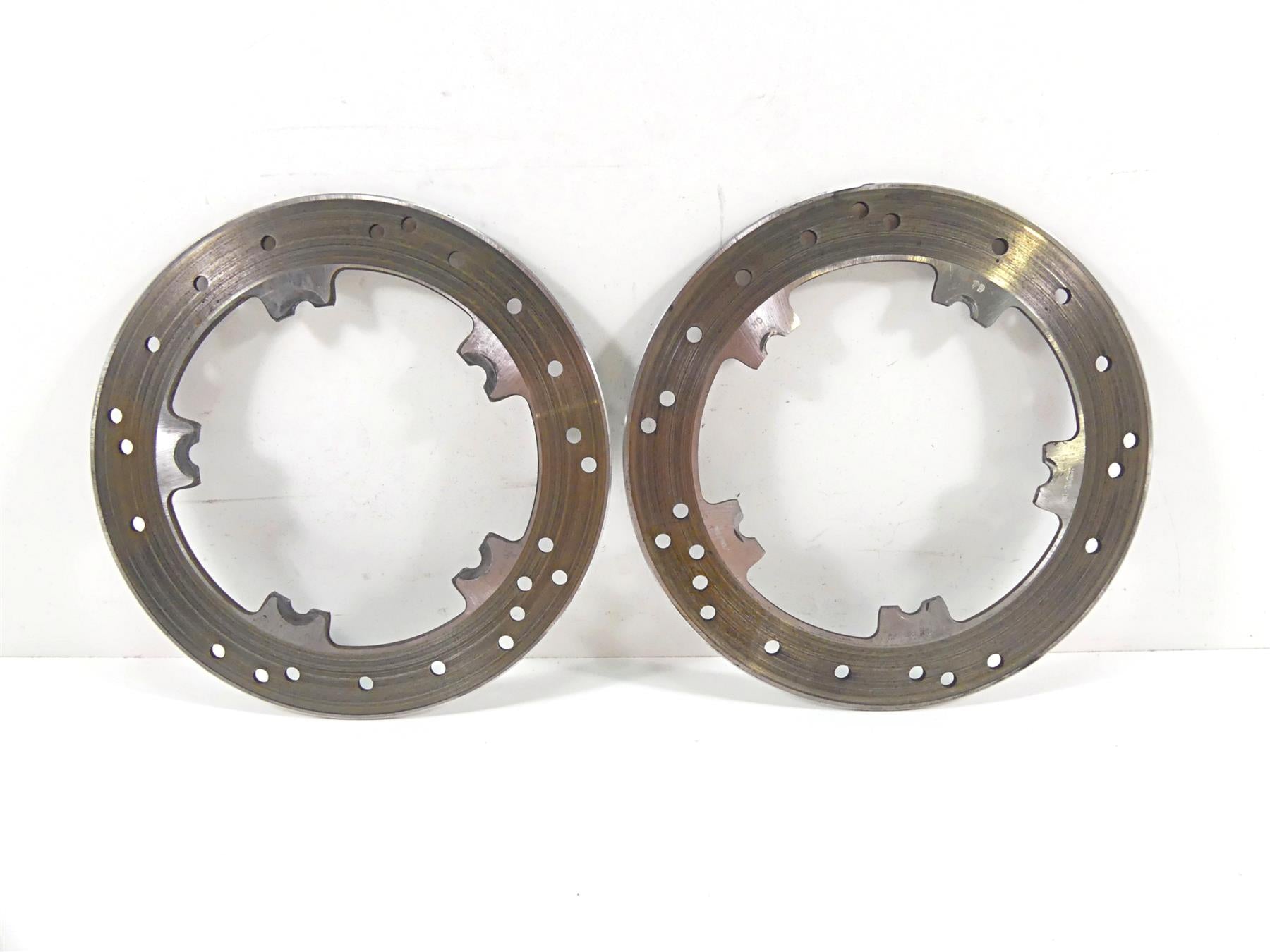 2007 Harley Touring FLHRSE CVO Road King Front Brake Disc Rotor Set 44343-01