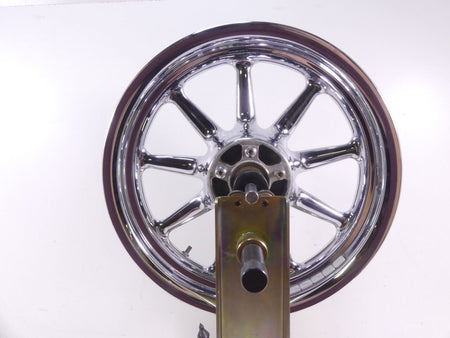 2009 Harley Touring FLHRC Road King Front 9 Spoke Chrome Rim Wheel 16x3 40960-09 {{ shop.shopifyCountryName }} - Mototech271