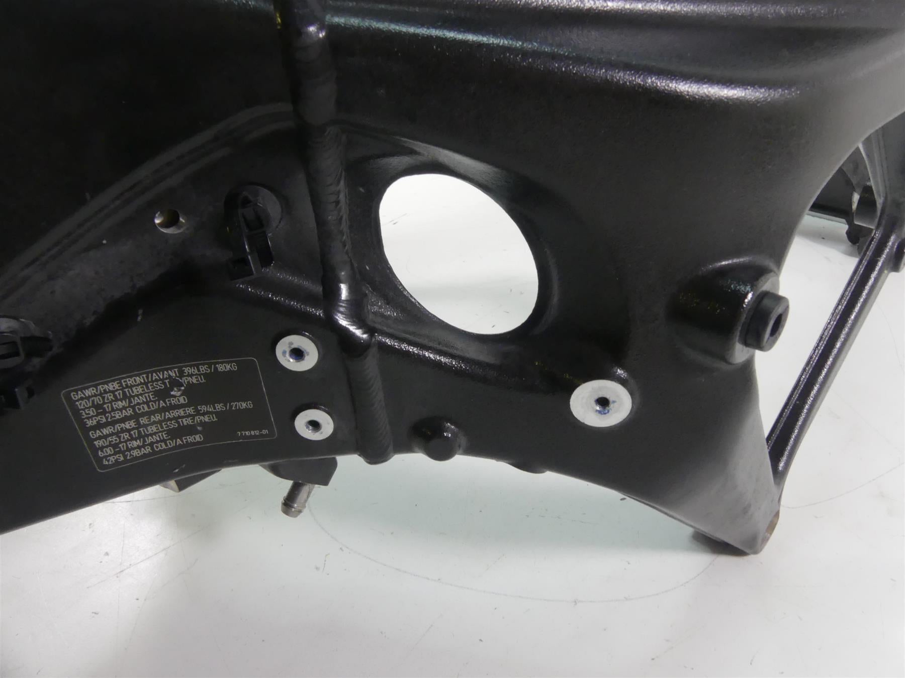 2018 BMW S1000RR K46 Straight Main Frame Chassis With Georgia Salvage 46518563841 {{ shop.shopifyCountryName }} - Mototech271